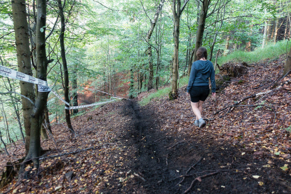 Trackwalk bei der Enduro Series Kliny